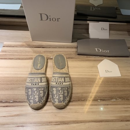 Dior Embroidered Espadrilles/slippers