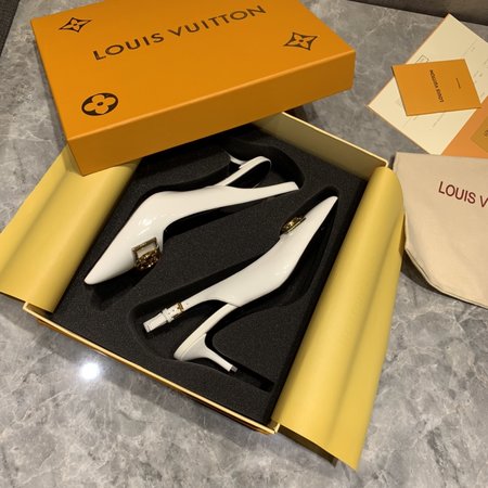 Louis Vuitton INSIDER hollow back flat shoes low-heel patent leather calfskin
