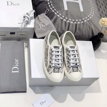 Dior Imported lambskin woven fabric casual shoes