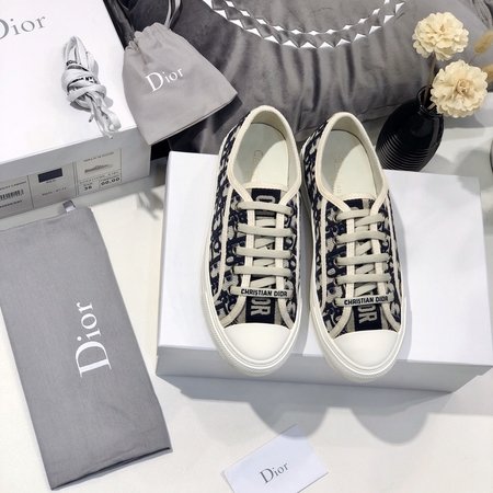 Dior Imported lambskin woven fabric casual shoes