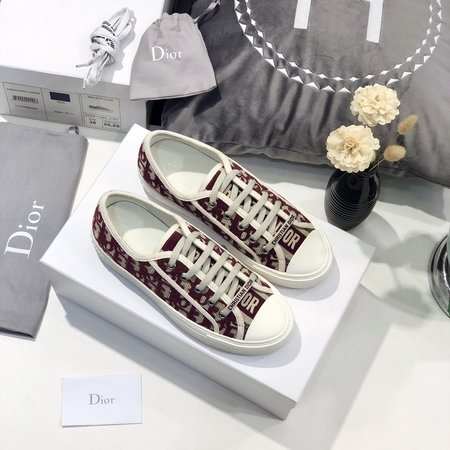 Dior Imported lambskin woven fabric casual shoes