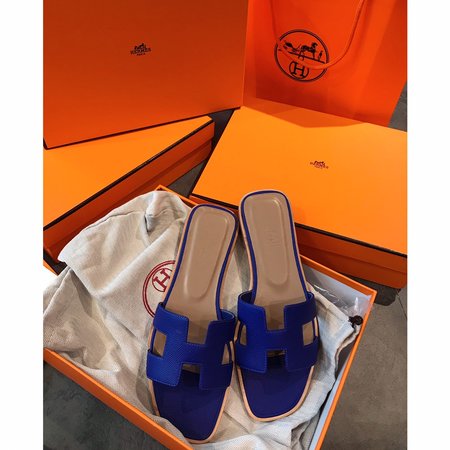 Hermes H classic slippers