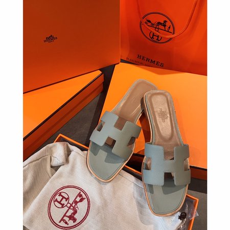 Hermes H classic slippers