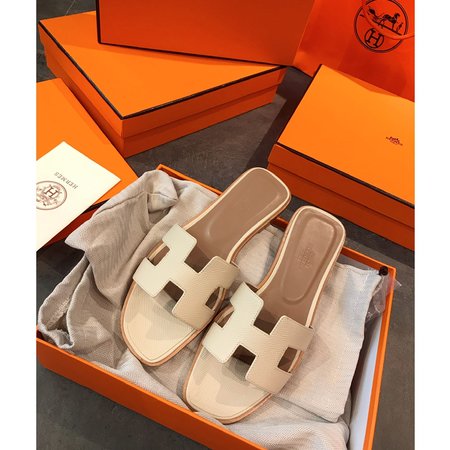 Hermes H classic slippers