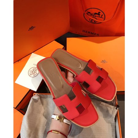 Hermes H classic slippers