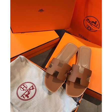 Hermes H classic slippers