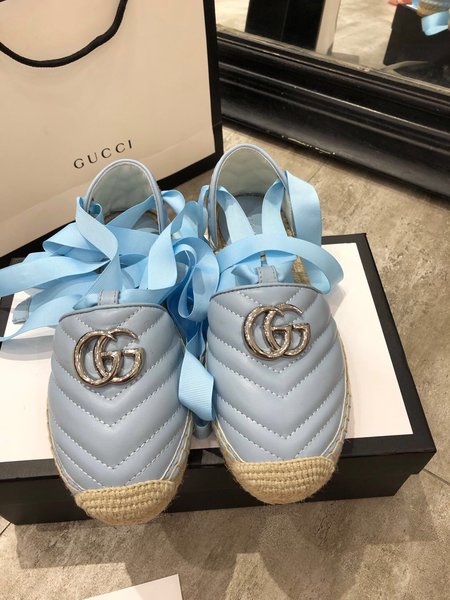 Gucci Quilted leather logo Espadrilles