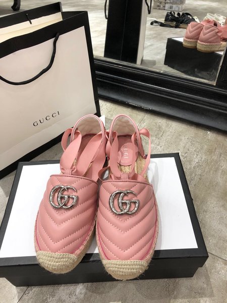 Gucci Quilted leather logo Espadrilles