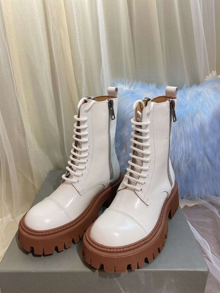 Balenciaga lace up martin boots