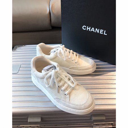 Chanel Velvet color matching sneakers casual sneakers