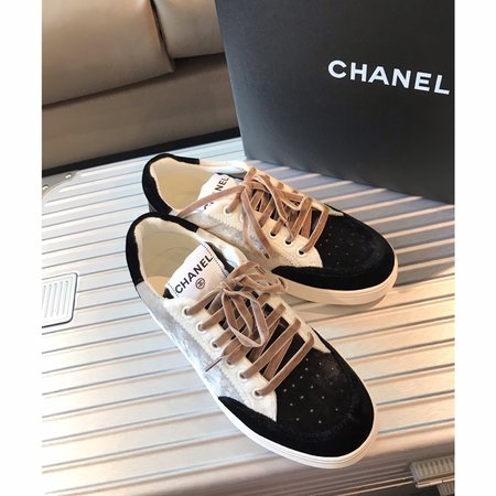 Chanel Velvet color matching sneakers casual sneakers