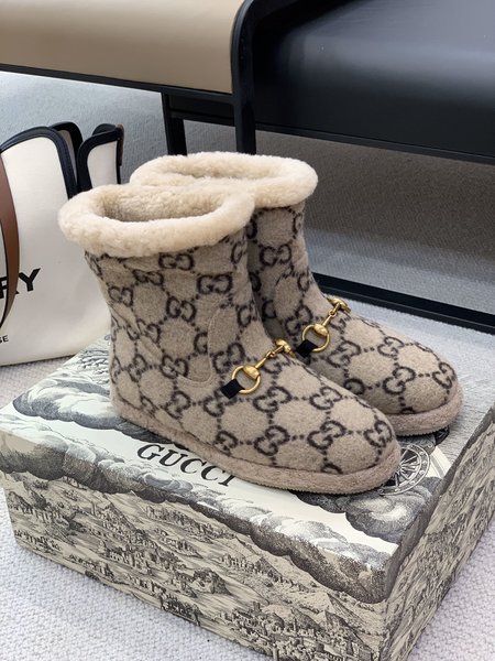 Gucci Horsebit GG Fury Boots