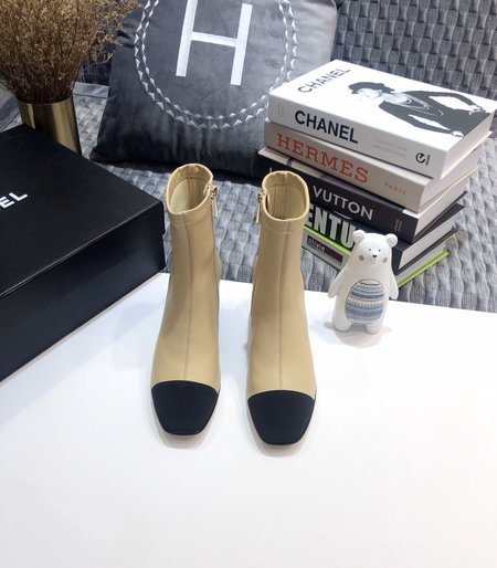 Chanel Lambskin boots with 5cm high heel