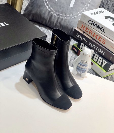 Chanel Lambskin boots with 5cm high heel