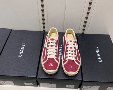 Chanel Espadrilles canvas shoes sneakers