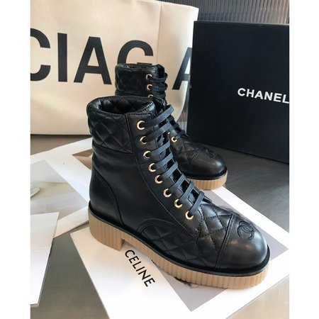 Chanel New Corduroy/Lambskin Boots