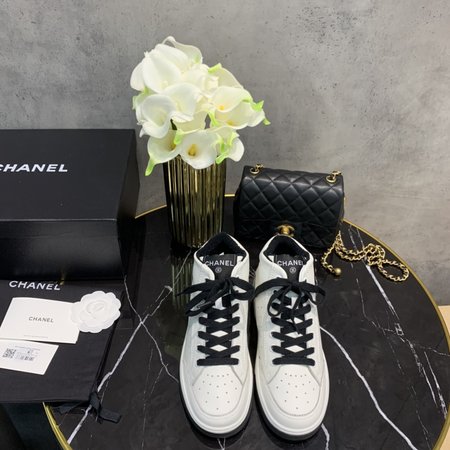 Chanel Fluorescent color retro sneakers