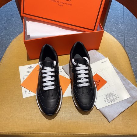 Hermes H sneakers cowhide lining cowhide