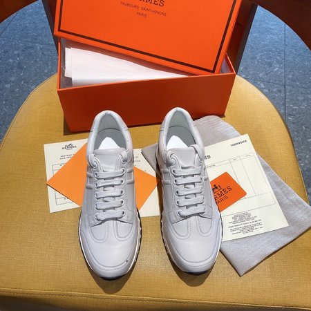 Hermes H sneakers cowhide lining cowhide