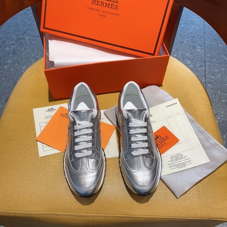 Hermes H sneakers cowhide lining cowhide