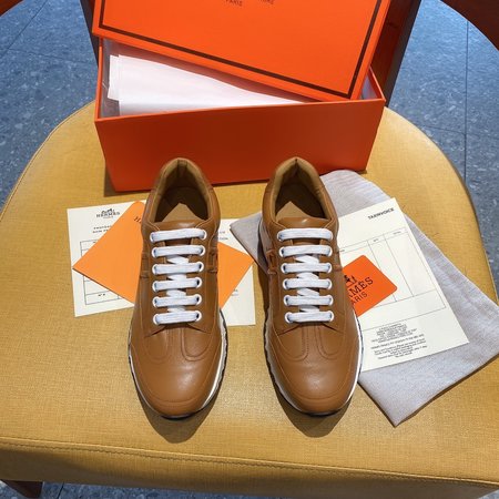 Hermes H sneakers cowhide lining cowhide