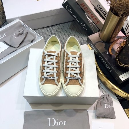 Dior Imported lambskin woven fabric casual shoes