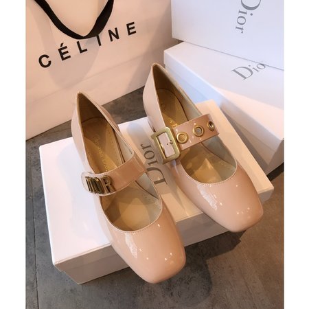 Dior Vintage gold D ballet shoes
