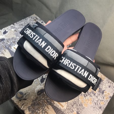 Dior classic webbing slides