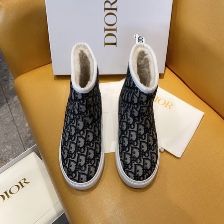 Dior Wool snow boots non-slip wear-resistant outsole