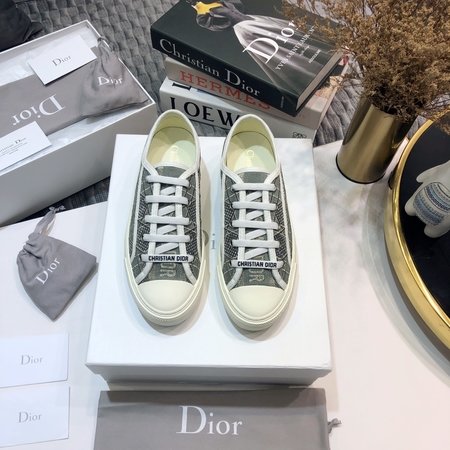 Dior Imported lambskin woven fabric casual shoes