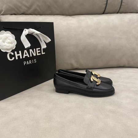 Chanel CC Logo Loafers