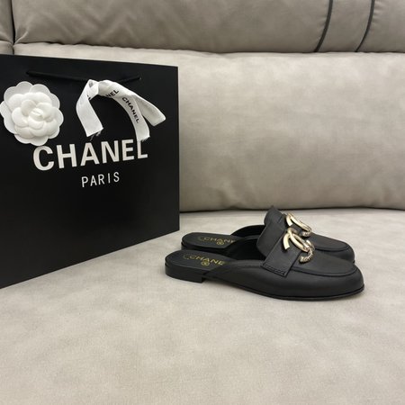 Chanel CC Logo Loafers