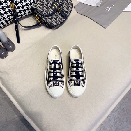 Dior Embroidered laces casual shoes