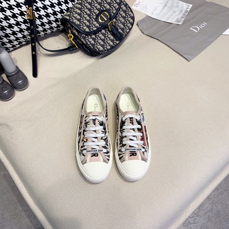 Dior Embroidered laces casual shoes