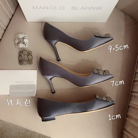 Manolo Blahnik Classic snow buckle women s shoes