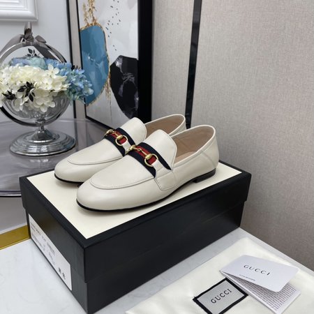 Gucci Horsebit Women s Shoes Loafers Calfskin/Sheepskin