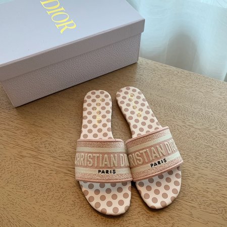 Dior Rhinestone Series Slippers