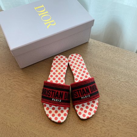 Dior Rhinestone Series Slippers