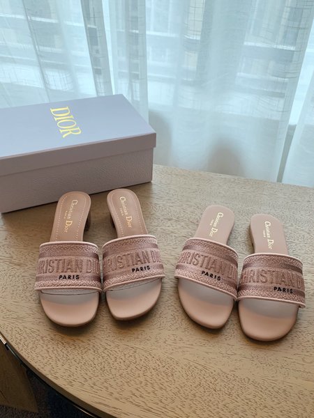 Dior Rhinestone Series Slippers