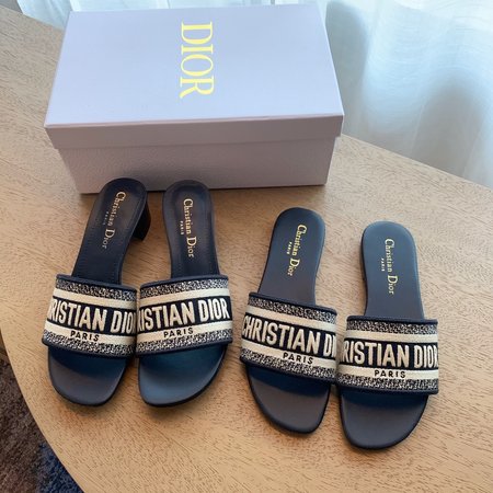 Dior Rhinestone Series Slippers