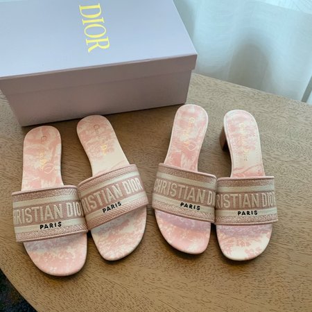 Dior Rhinestone Series Slippers