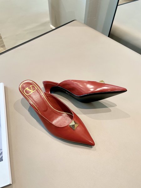 Valentino Metal rivet diamond high heels