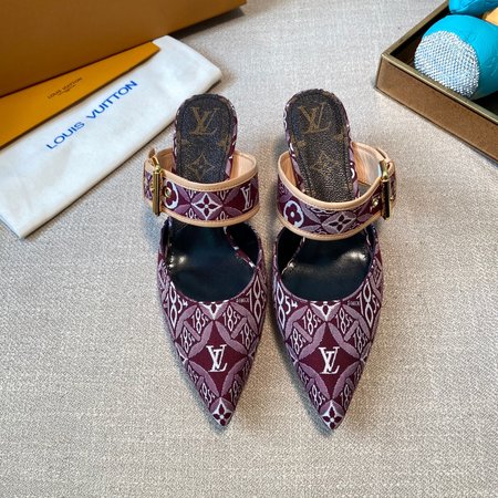 Louis Vuitton Sheepskin flat shoes slippers