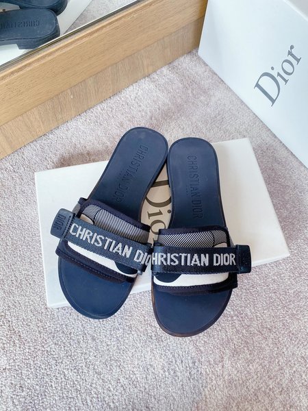 Dior Christian alphabet slippers