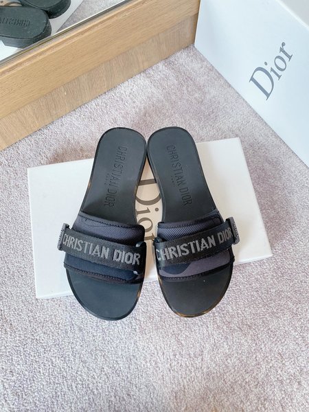 Dior Christian alphabet slippers