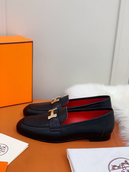 Hermes H buckle loafers