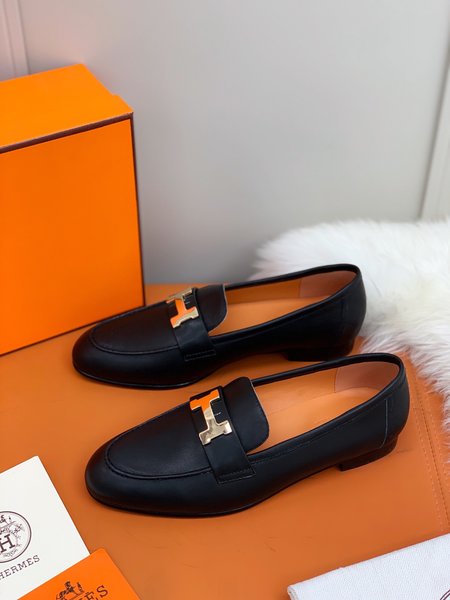 Hermes H buckle loafers