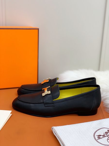 Hermes H buckle loafers