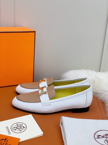 Hermes H buckle loafers