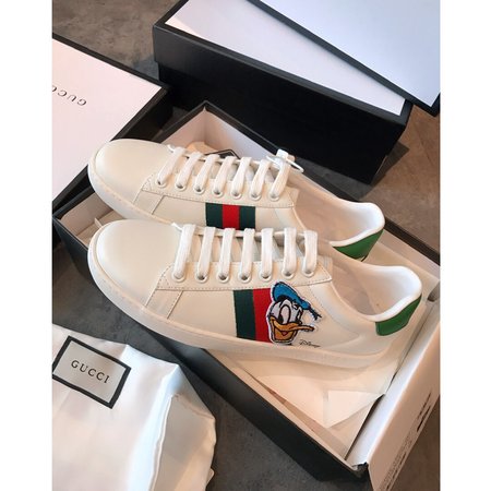 Gucci Disney Donald Duck Casual Flat Sneakers